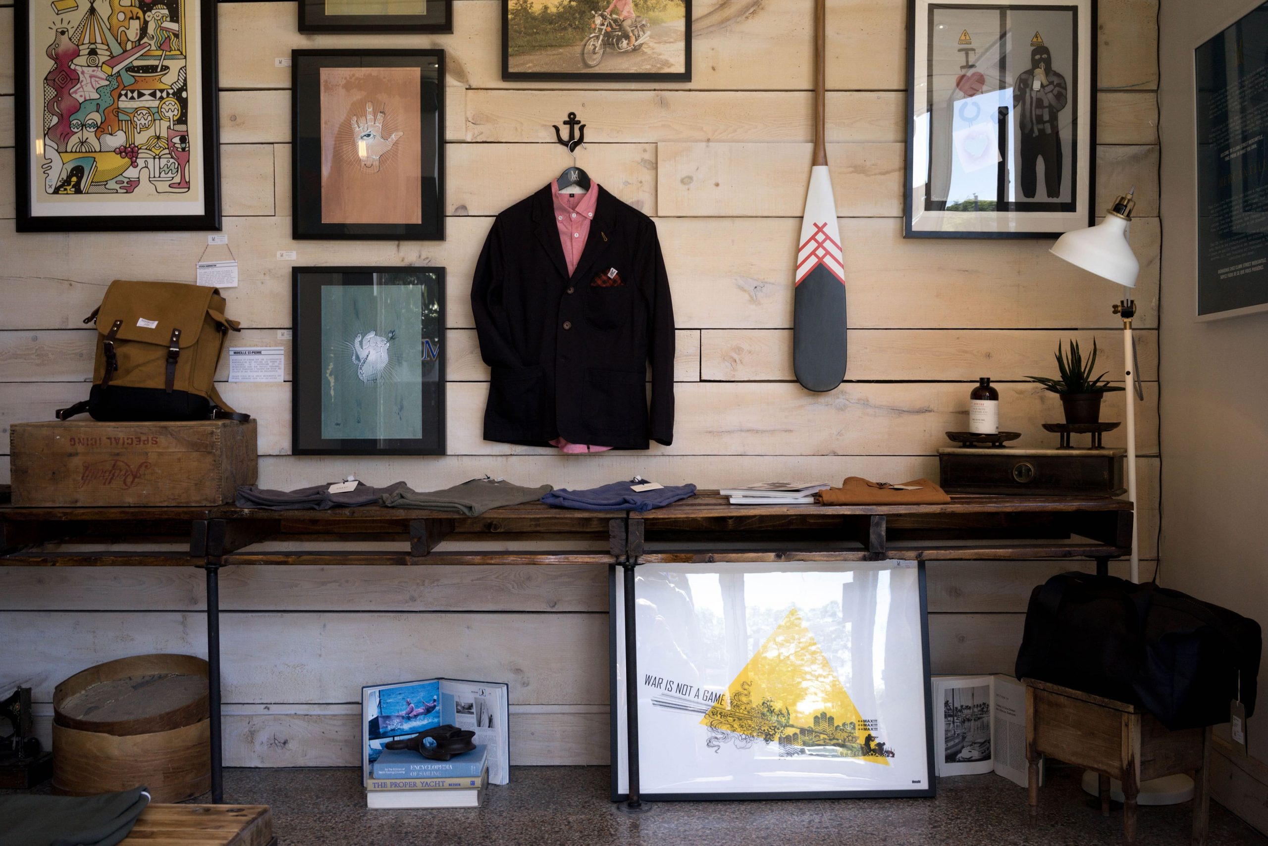 Photo of a niche retail store selling prints, clothes and specialty merchandise