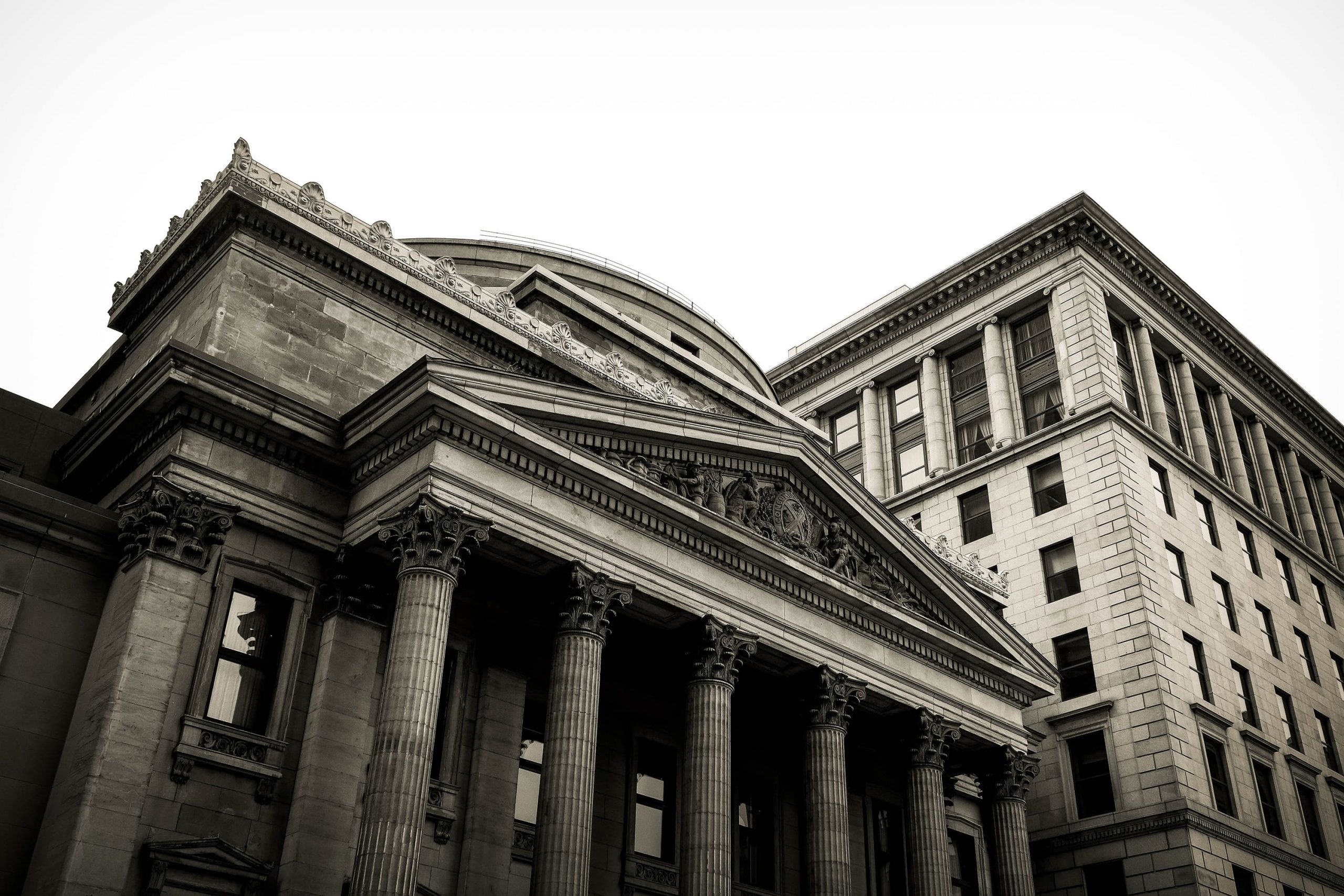 Photo of the exterior of a large bank building