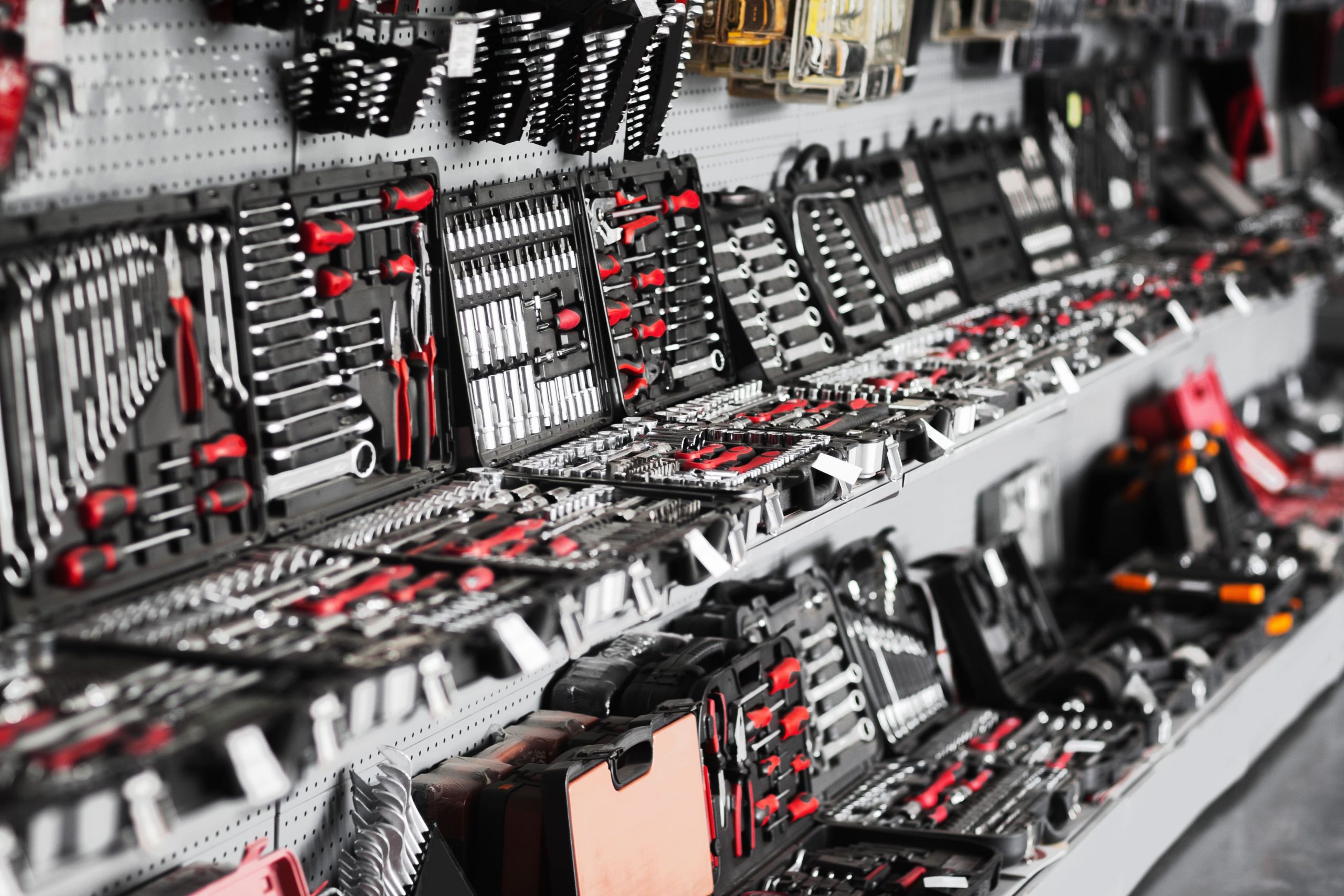 Photo of an aisle at a hardware store